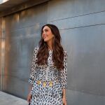 Rocío Osorno con el vestido viral de Zara.