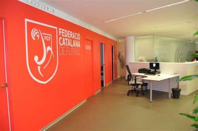 La sede de la Federación Catalana de Fútbol, en Barcelona 
