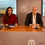 Los portavoces del Gobierno Local de Alicante, Ana Poquet, y Manuel Villar, en una foto de archivo.