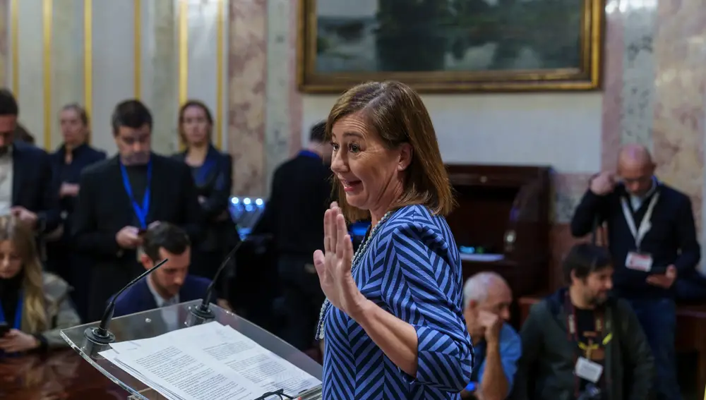 Francina Armengol comparece en el Congreso.