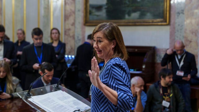 Francina Armengol comparece en el Congreso. 