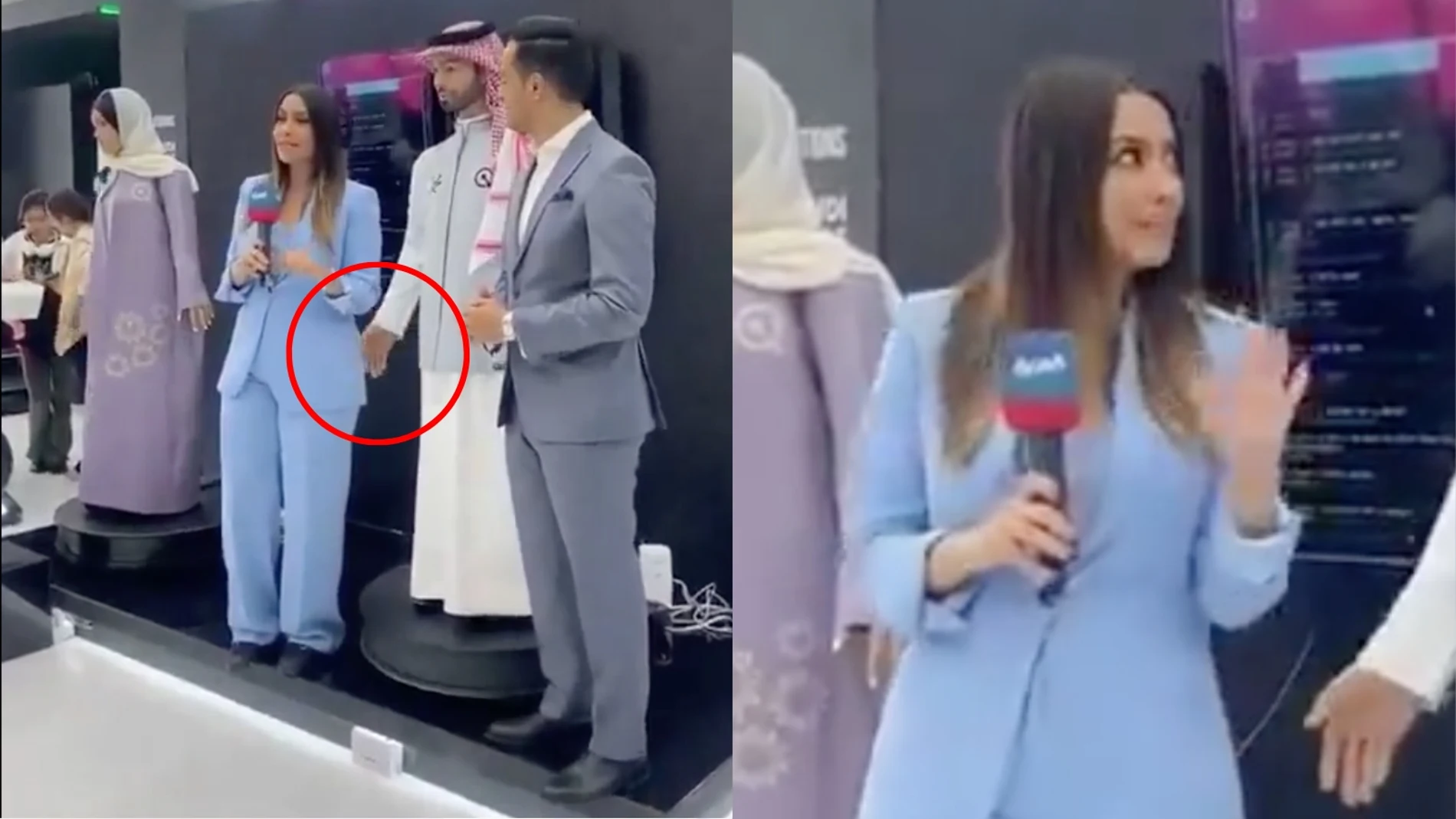 Presentación del primer robot humanoide en Arabia Saudí