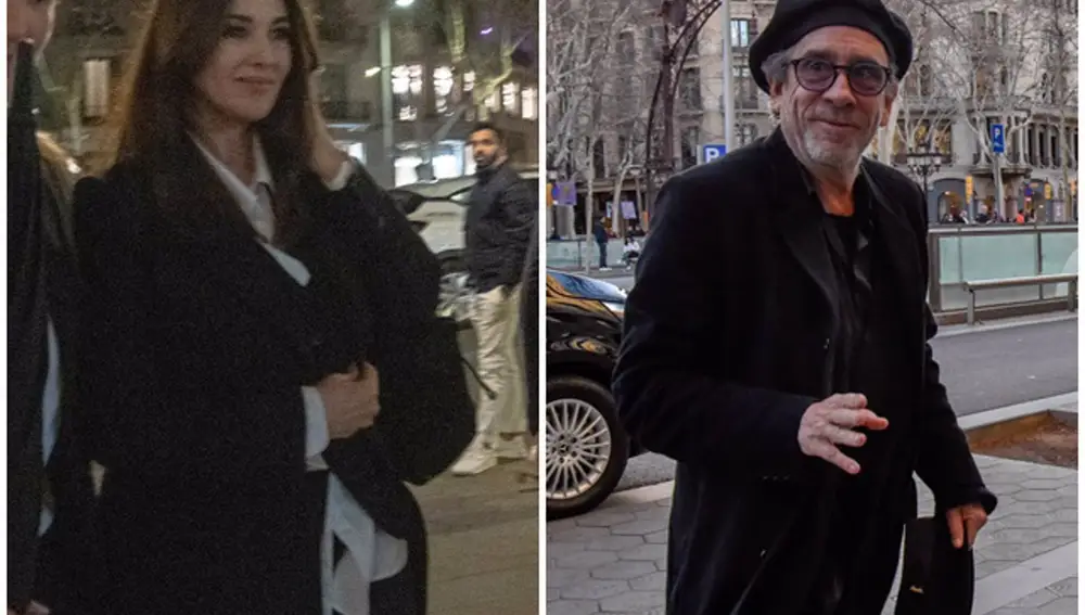 Mónica Bellucci y Tim Burton pasean su amor por Barcelona
