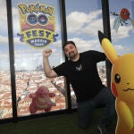 Ismael Meca, durante la presentación oficial del Pokémon Go Fest Madrid 2014