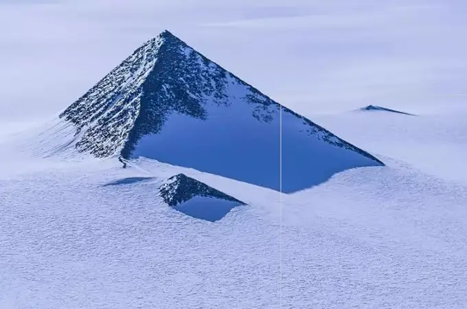 Descubren una extraña pirámide en la Antártida con un gran parecido a las de Guiza