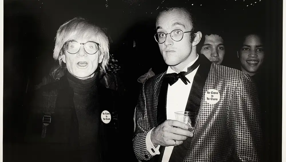 Warhol & Haring. 1986. Ricky Powell