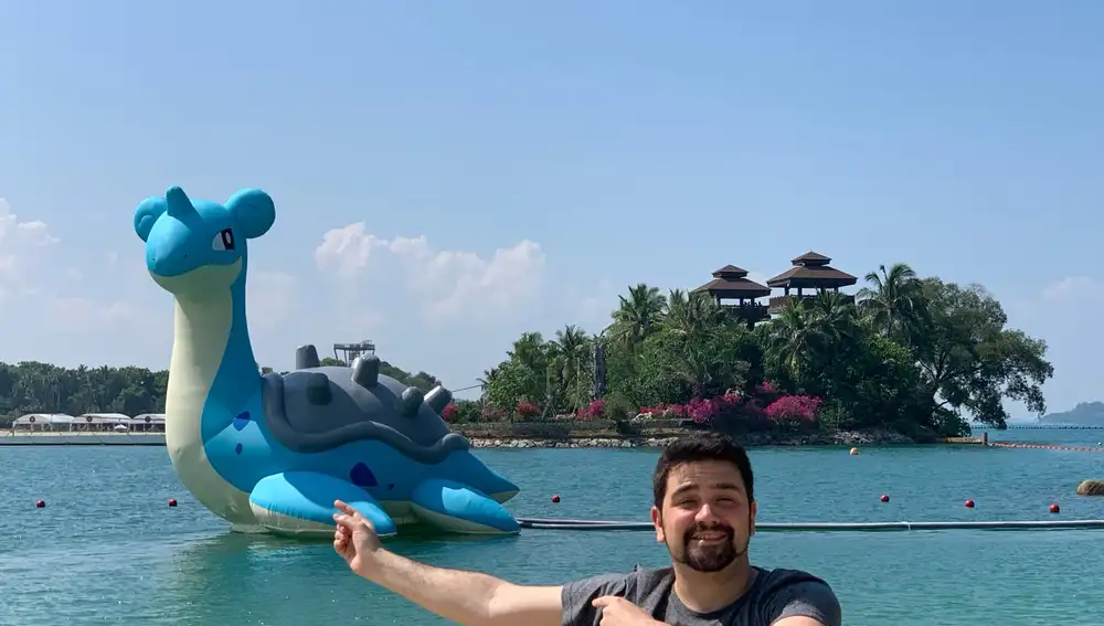 Isamel en el Pokémon Go Fest de Singapur