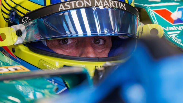 Fernando Alonso, en el AMR24