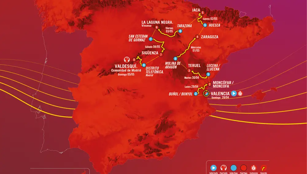 Recorrido de la Vuelta a España