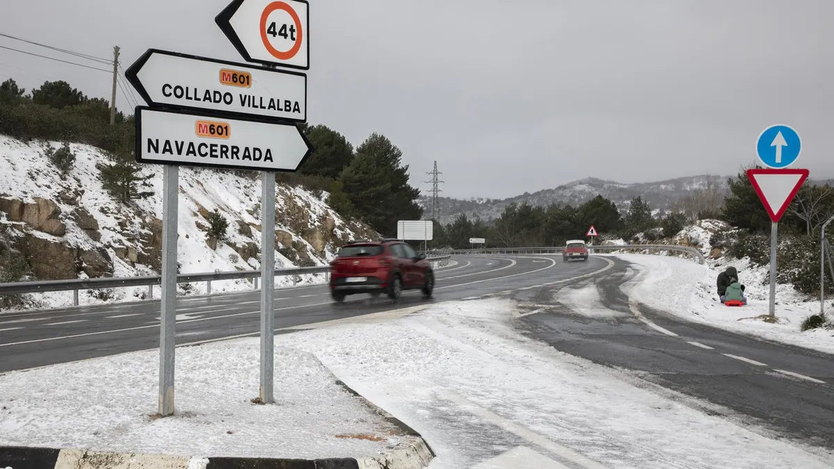 El tiempo: aviso amarillo por nevadas en la Sierra madrileña para este martes
