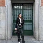 Violeta Mangriñán con look de oficina