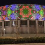 MADRID.-Ifema.- La obra lumínica de Rosa Muñoz llega este fin de semana a la fachada del Senado en el marco de ARCOMadrid