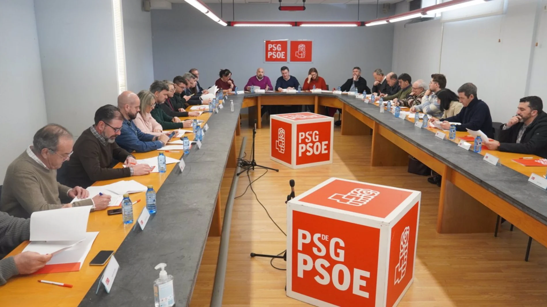El secretario general del PSdeG, Valentín González Formoso, presidió la Comisión Ejecutiva Nacional Gallega.