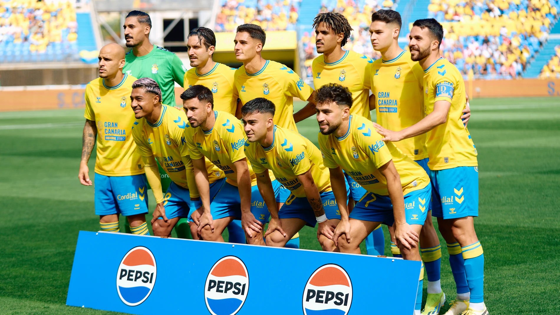 Players of UD Las Palmas during the Spanish league, La Liga EA Sports, football match played between UD Las Palmas and Athletic Club at Estadio Gran Canaria on March 10, 2024, in Las Palmas de Gran Canaria, Spain. AFP7 10/03/2024 ONLY FOR USE IN SPAIN