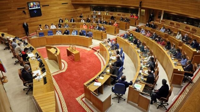 Imagen de la sesión constitutiva del Parlamento gallego en en la anterior legislatura. 