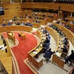 Imagen de la sesión constitutiva del Parlamento gallego en en la anterior legislatura. 