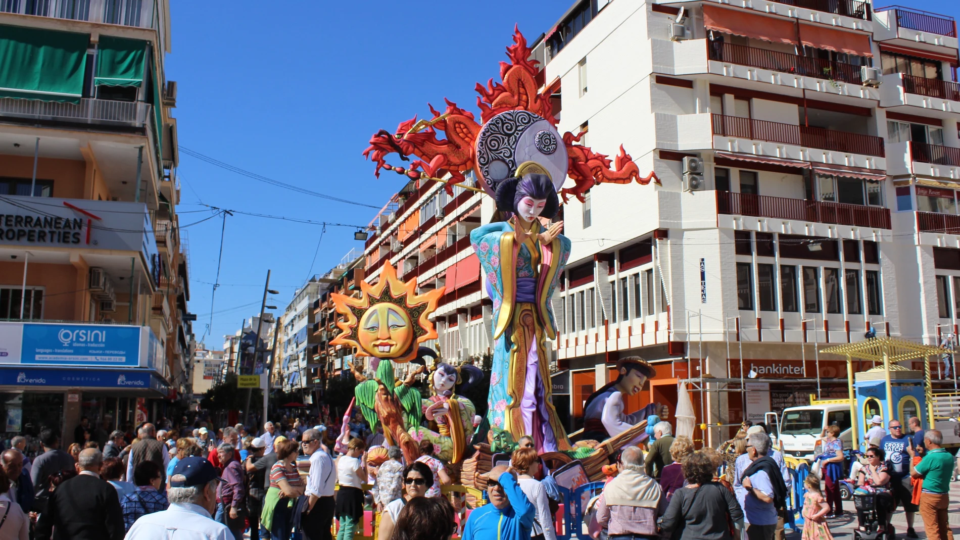 Fallas en Benidorm en una imagen de archivo.