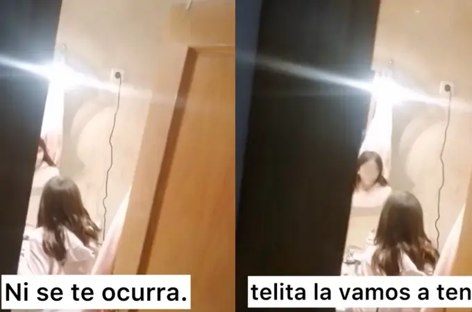  Pilla a su hermana de 9 años ensayando un discurso frente al espejo para defender a su mejor amiga: 