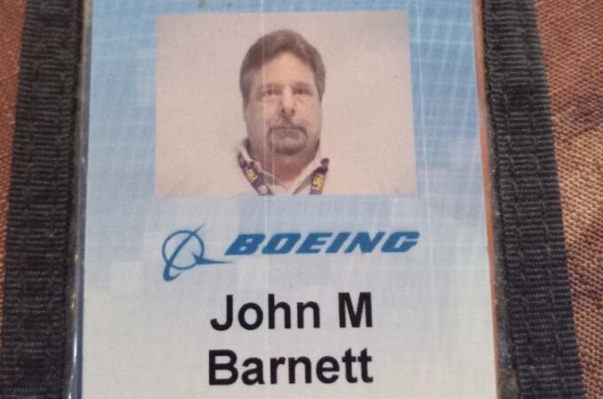 John Barnett había trabajado m´s de 30 años para Boeing