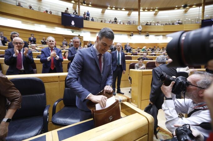 Sesion de control al Gobierno en el Senado. El presidente del Gobierno, Pedro Sanchez. © Jesús G. Feria.