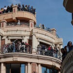 Mascletà de las Fallas 2024 en la plaza del Ayuntamiento a cargo de Pirotecnia Turís