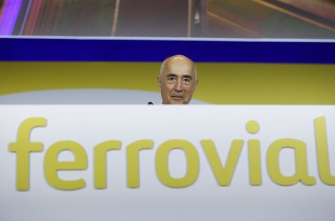  EL presidente de Ferrovial, Rafael del Pino, interviene en una junta la empresa en Madrid.