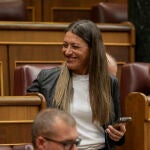 Miriam Nogueras en el Pleno del Congreso que vota la amnistia. David Jar