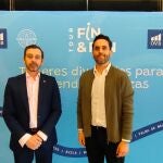 Manuel Alonso, consejero y director comercial de OVB España y José Antonio Martínez, cofundador de MBA Kids en el espacio La Nave Madrid
