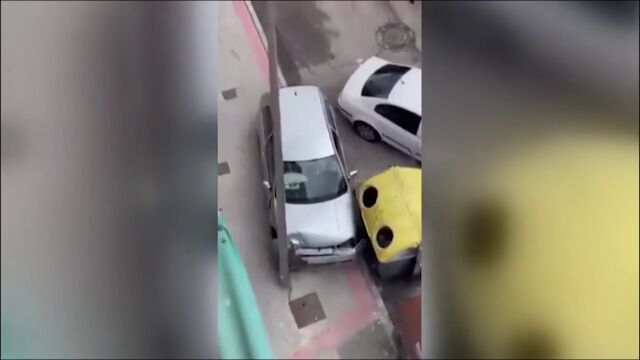 Un conductor drogado y sin carnet siembra el caos en una calle de Carabanchel