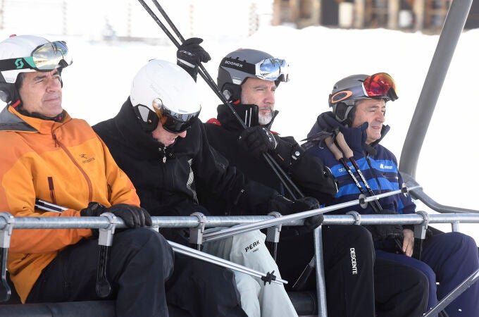 El Rey Felipe VI este sábado en la estación de esquí de Formigal