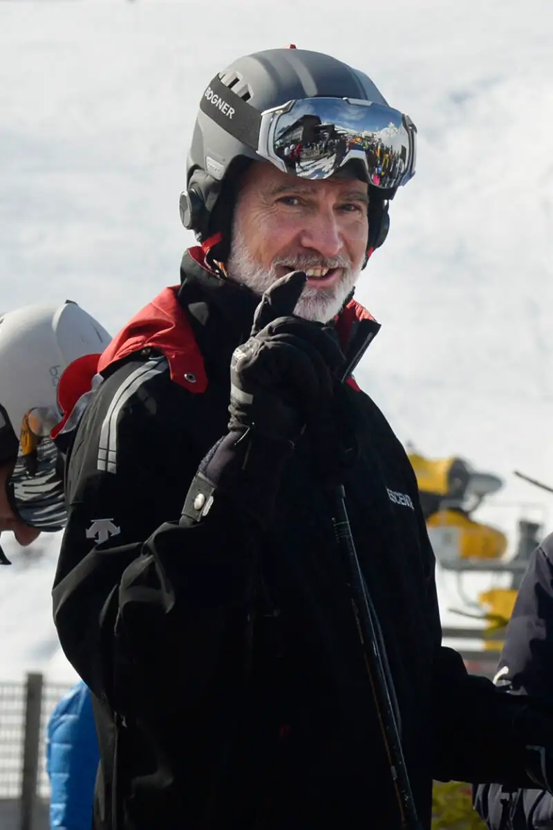 El Rey Felipe VI este sábado en la estación de esquí de Formigal