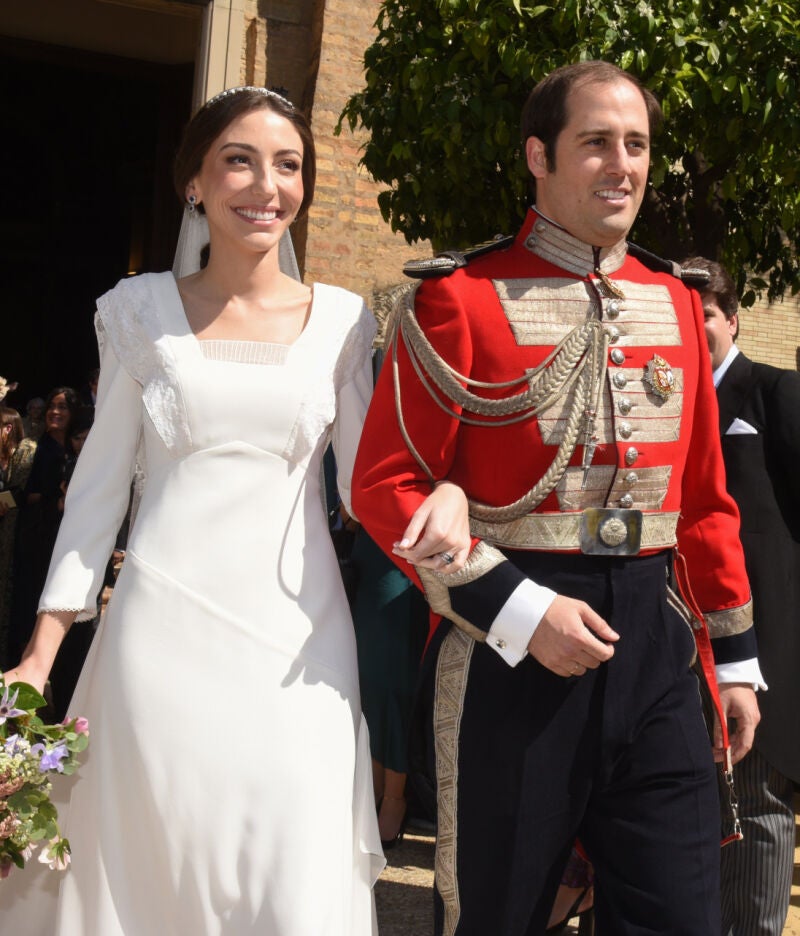 Javier Solís y su ya esposa Alejandra García Insa