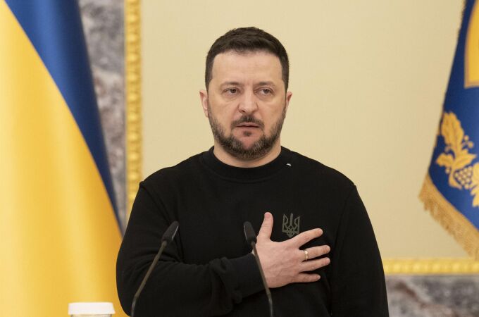 El presidente de Ucrania Zelenski