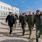Russian Defence Minister Sergei Shoigu visits the Black Sea Fleet's headquarters in Crimea