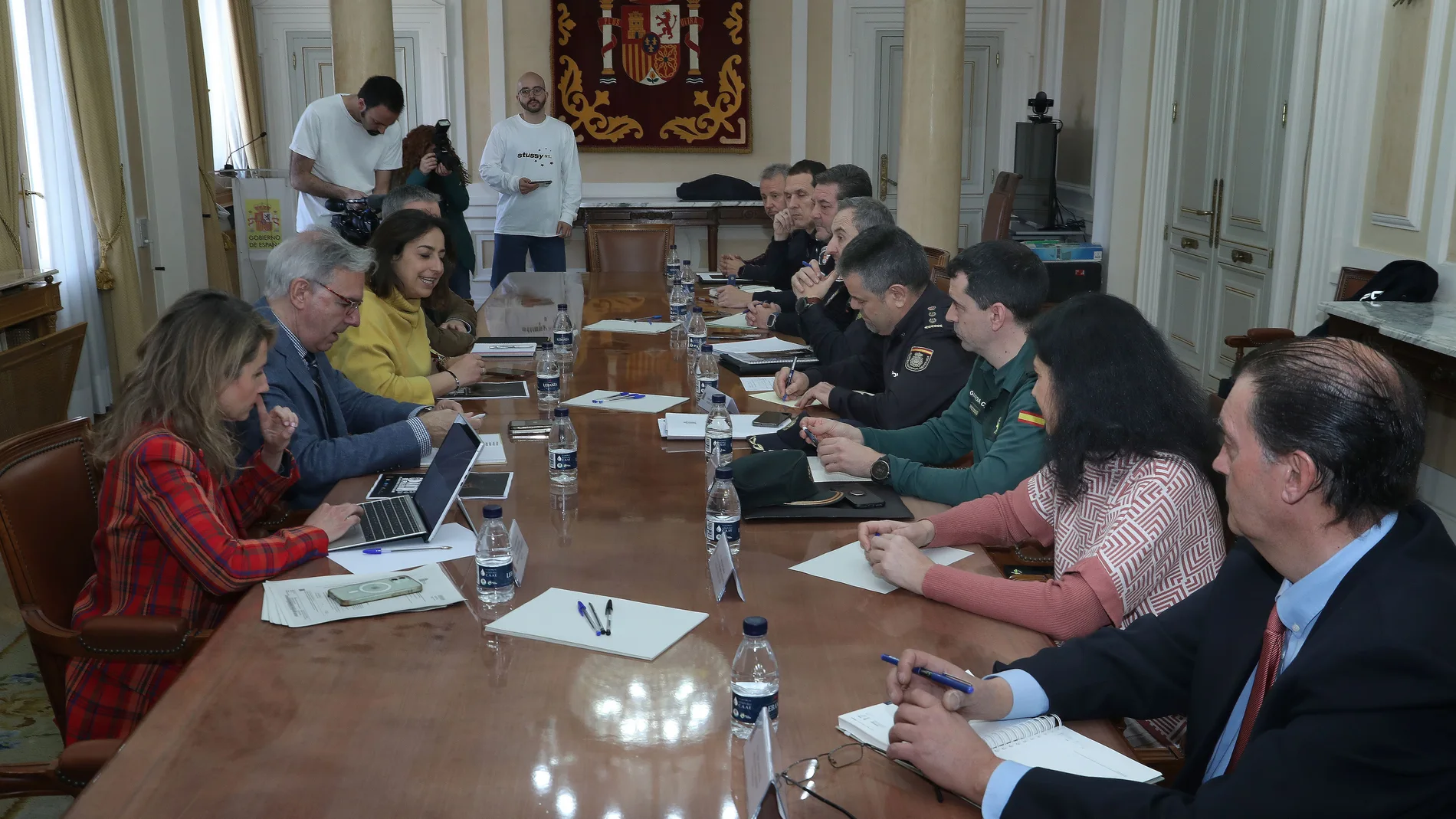 Reunión de la Junta de Seguridad Local de Palencia presidida por a alcaldesa Miriam Andrés