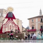 Segunda jornada de la Ofrenda floral a la Virgen de los Desamparados en Valencia