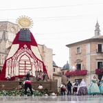 Segunda jornada de la Ofrenda floral a la Virgen de los Desamparados en Valencia