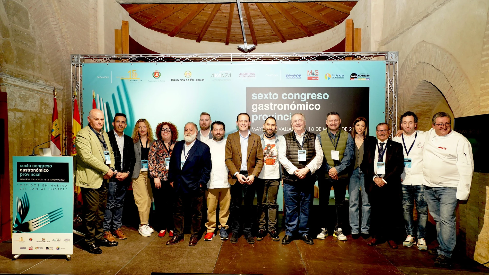 Participantes en el Congreso Provincial de Gastronomía en Mayorga (Valladolid)