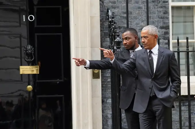 Obama visita por sorpresa a Rishi Sunak en Downing Street