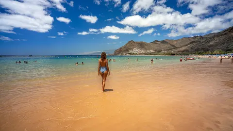 La playa de Las Teresitas en Santa Cruz de Tenerife