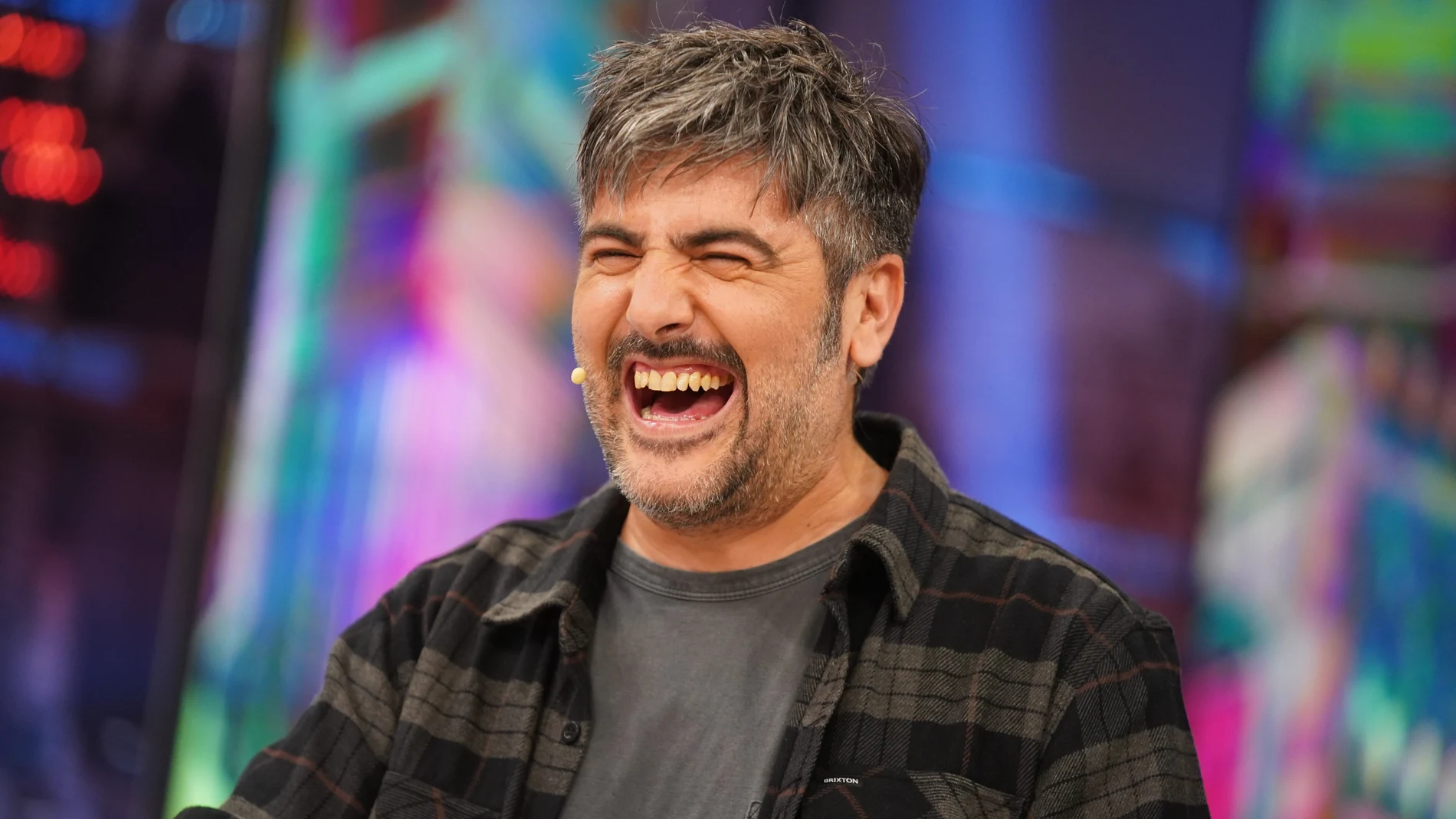 David Muñoz, vocalista de 'Estopa', ríe en 'El Hormiguero'