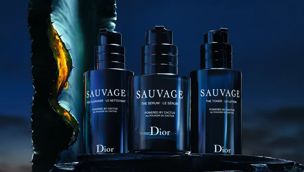 Gama de productos faciales Sauvage, de Dior