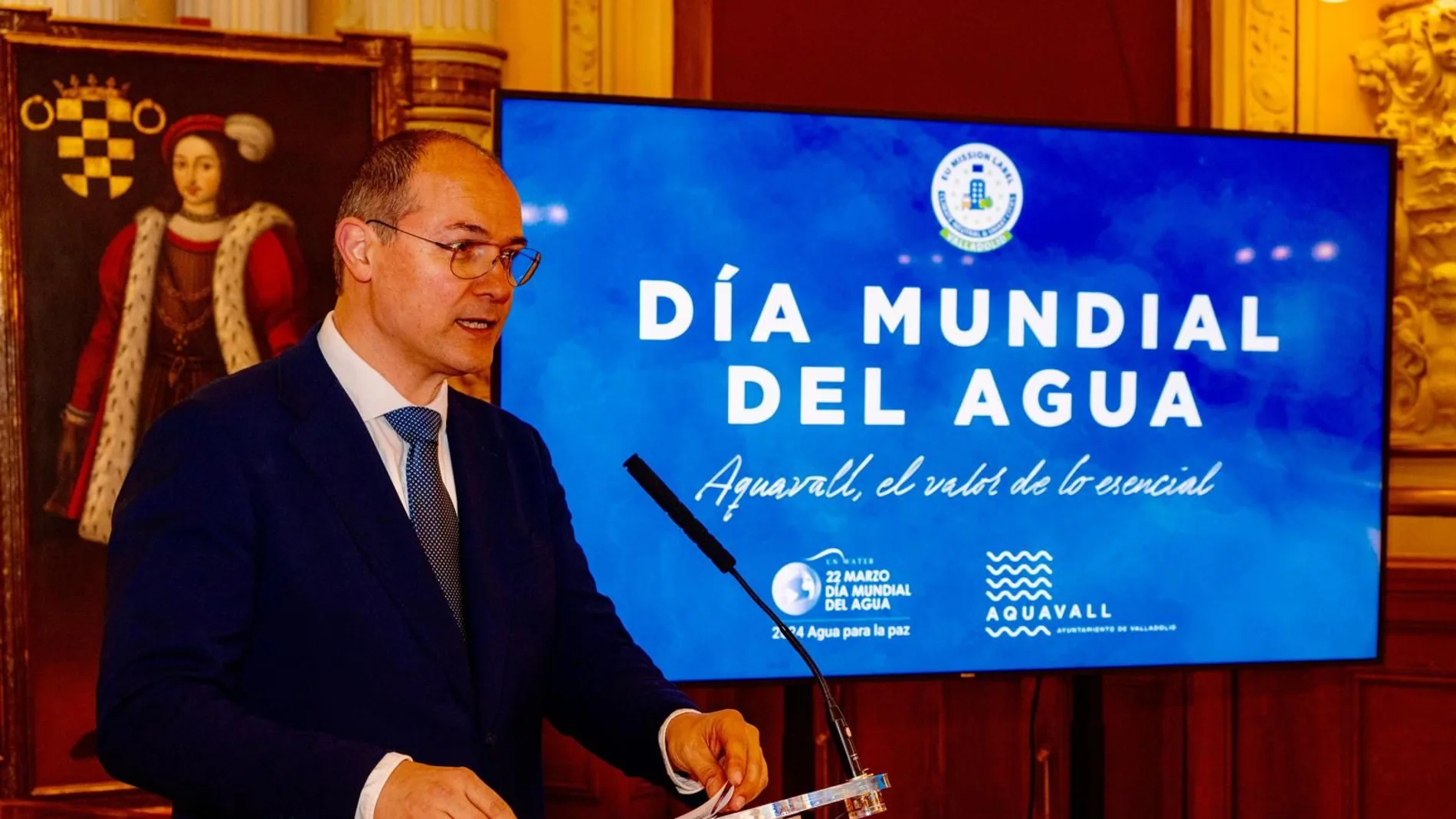 El concejal de Medio Ambiente y presidente del Consejo de Administración de Aquavall, Alejandro García Pellitero