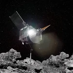 La sonda OSIRIS-REx dejando Bennu