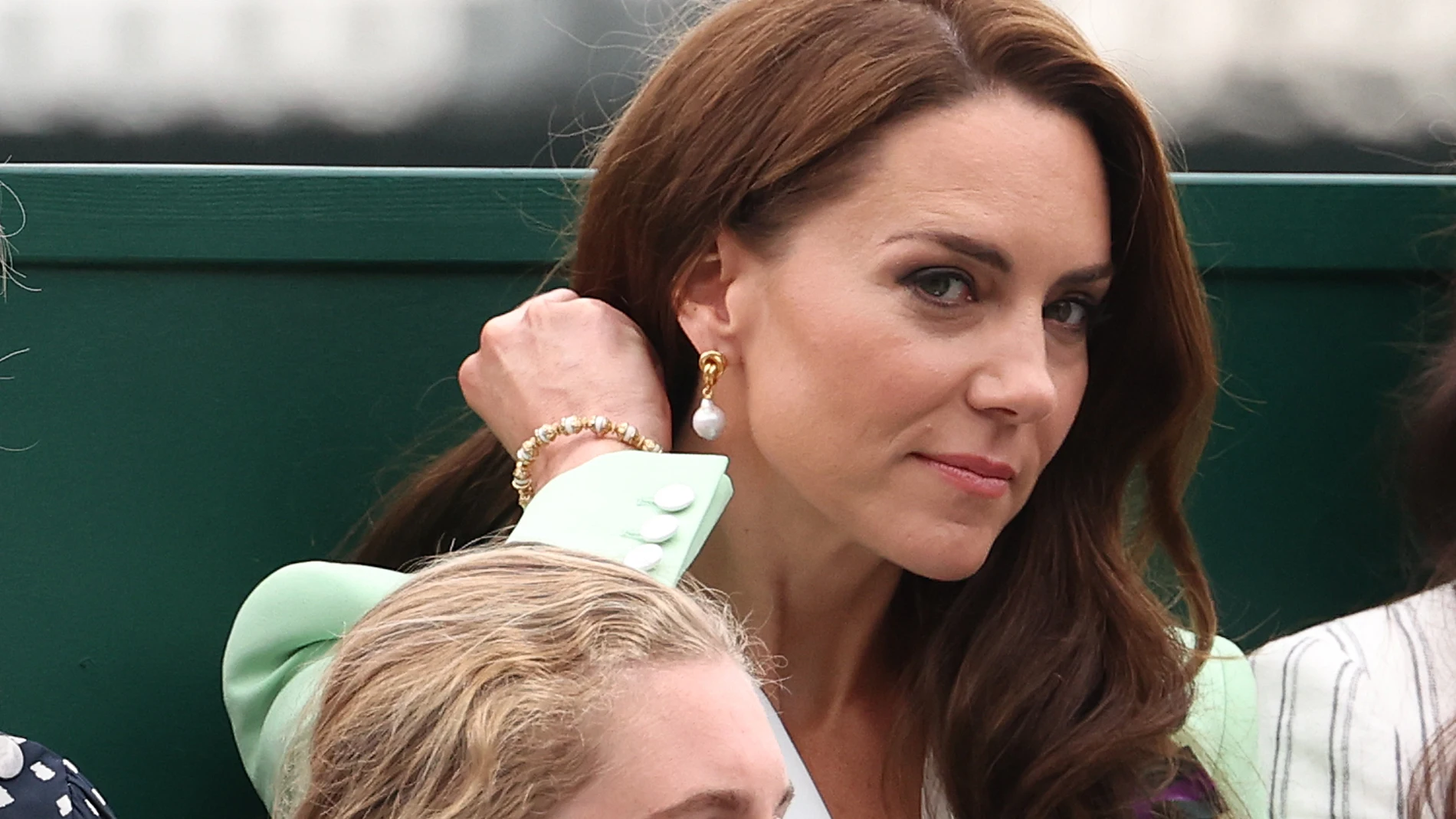 July 4, 2023, Wimbledon, London, England: 4th July 2023; All England Lawn Tennis and Croquet Club, London, England: Wimbledon Tennis Tournament; HRH the Princess of Wales Kate Middleton watches the match between Katie Boulter and Daria Saville (Foto de ARCHIVO)04/07/2023