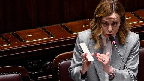 Italian Prime Minister Giorgia Meloni briefs Chamber of Deputies ahead of EU Council meeting