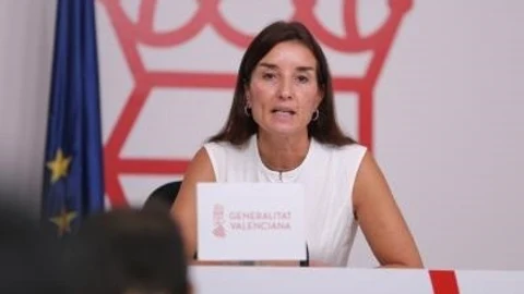 La consellera de Hacienda, Economía y Administración Pública y portavoz del Consell, Ruth Merino, informa de los asuntos tratados en la reunión del Pleno del Consell