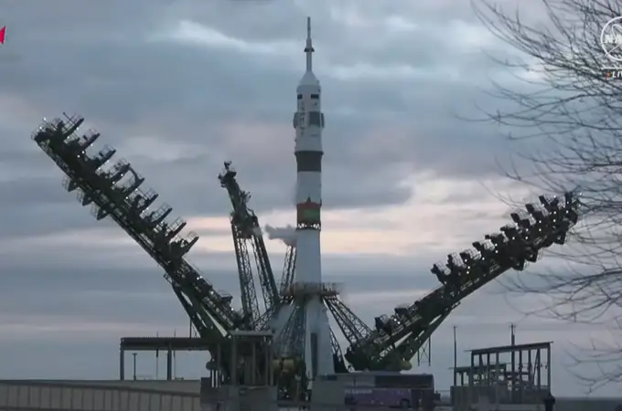 Rusia cancela el lanzamiento de la nave Soyuz MS-25, segundos antes del despegue, por una 'caída de voltaje'