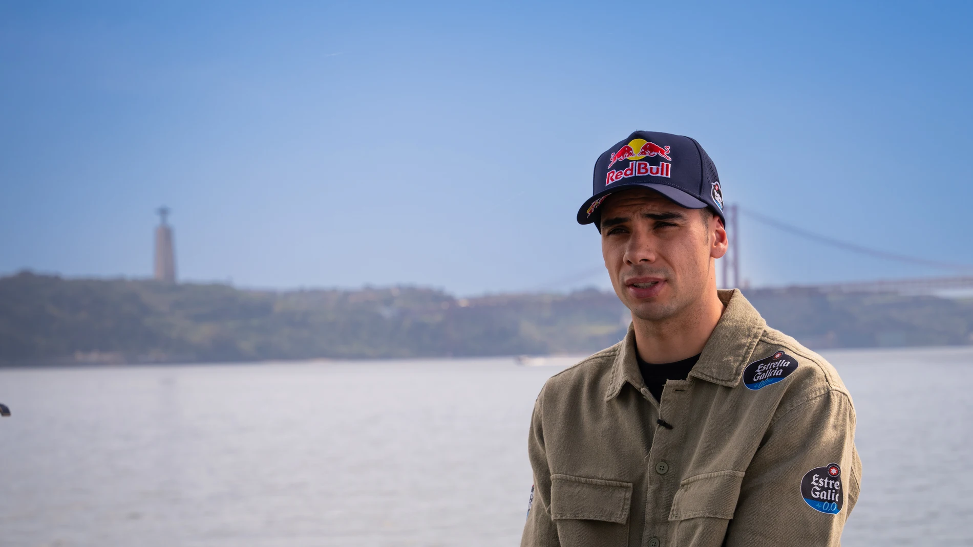 Miguel Oliveira, piloto Estrella Galicia, antes del GP de Portugal
