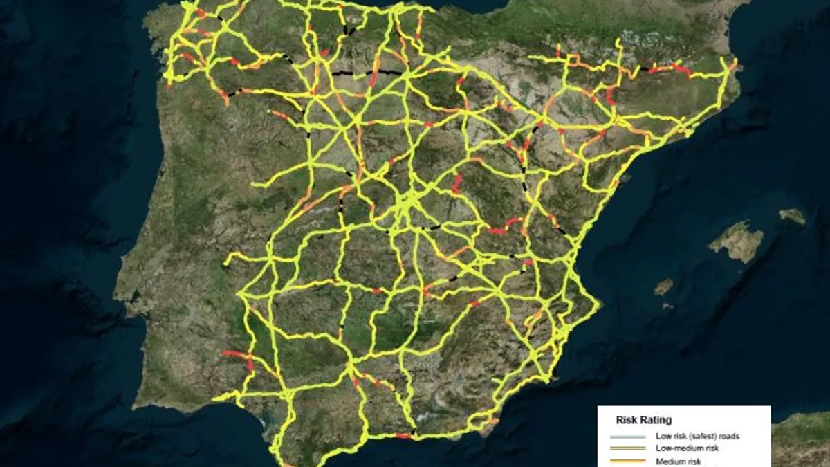 ¿Dónde están las carreteras más peligrosas de España?